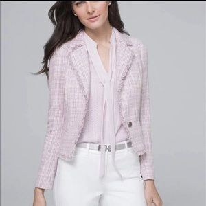 WHBM Tweed Lavender Suit (Cami, Shell, Blazer)) - 8P